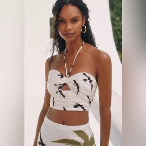New Cala de la Cruz x Anthropologie Naos Bikini Top Bustie Crop Top Blouse XL